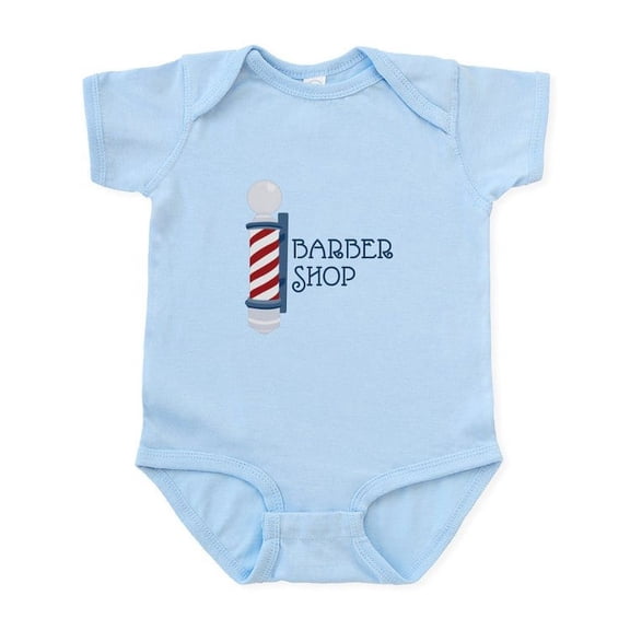 CafePress - Barber Shop Body Suit - Baby Light Bodysuit, Size Newborn - 24 Months