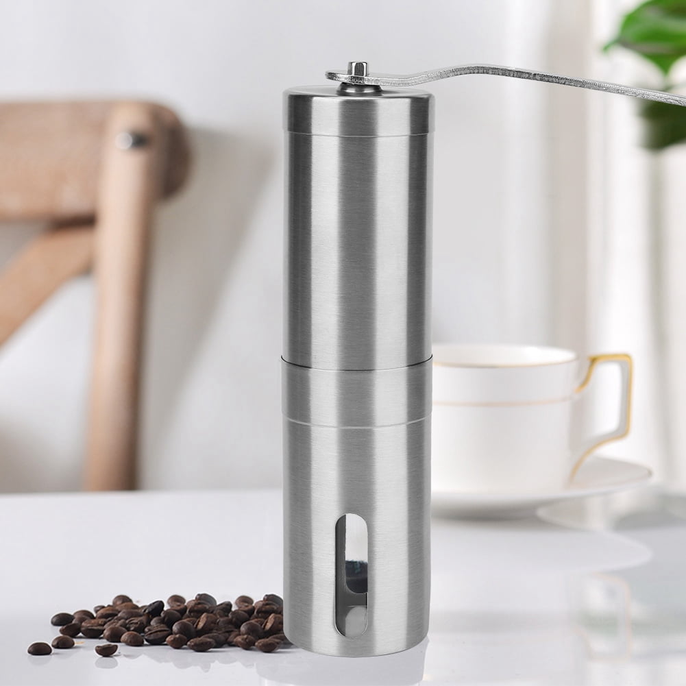 Nikou Coffee Grinder 304 Stainless Steel Coffee Mill Manual Coffee Bean Grinder Portable Pepper Spice Grinding Tool Spices Brushed 