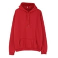 thumbnail image 4 of Yoodem Hoodies for Women Oversized Hoodie Women's Casual Pocket Hoodie Long Sleeve Fashion Rope Pullover Hoodie Top Womens Hoodies Red XL, 4 of 9