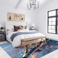 thumbnail image 3 of Sports Tennis Area Rugs, Painted Game Carpet, Washable Non Slip Low Pile Soft Rug for Entryway Bedroom Decor Mat 4ftx5ft, 3 of 8