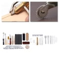 thumbnail image 3 of Kit de cuero profesional, kit de herramientas de trabajo de artesanía en cuero, punzón para trabajar el cuero, fabricación de cuero, bricolaje de cuer 56 piezas Baoblaze Groover de artesanía en cuero, 3 of 8