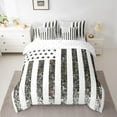 thumbnail image 2 of Erosebridal White Stripes Bed in a Bag King size,American Flag Bedding King Size,Camouflage Camo Bed Set,Breathable Abstract Room Decorative,Reversible,7 Pieces, 2 of 6