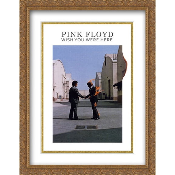 Pink Floyd - Wish You Were Here* 2x Matted 28x40 Large Gold Ornate Framed Art Print