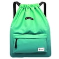thumbnail image 1 of Bolsa con cordón impermeable, mochila deportiva para hombres, mujeres y niñas (51-verde), 1 of 3