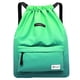 thumbnail image 1 of Bolsa con cordón impermeable, mochila deportiva para hombres, mujeres y niñas (51-verde), 1 of 3