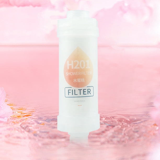Fragancia Filtro de ducha Eliminación de cloro Suministros de baño (Honey Peach)