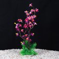 thumbnail image 5 of Unique Bargains 1pcs Fish Tank Aquarium Decorations Plants 12.80" Plants for Aquarium Decor White Purple, 5 of 6