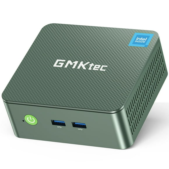 GMKtec Mini PC, Intel Twin Lake N150 (Upgraded N100), 16GB DDR4 RAM 512GB PCIe M.2 SSD, Desktop Computer 4K Dual HDMI/USB3.2/WiFi 6/BT5.2/2.5GbE RJ45 for Office, Business