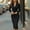 Black, variant on ZOELNIC Blazer Dress for Women 2025 - Long Sleeve Business Bodycon Midi Dress for Office, Wedding & Party, S