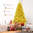 thumbnail image 3 of Árbol de Navidad Goplus de 2,3 m con 1258 puntas de rama, color champán dorado, 3 of 5