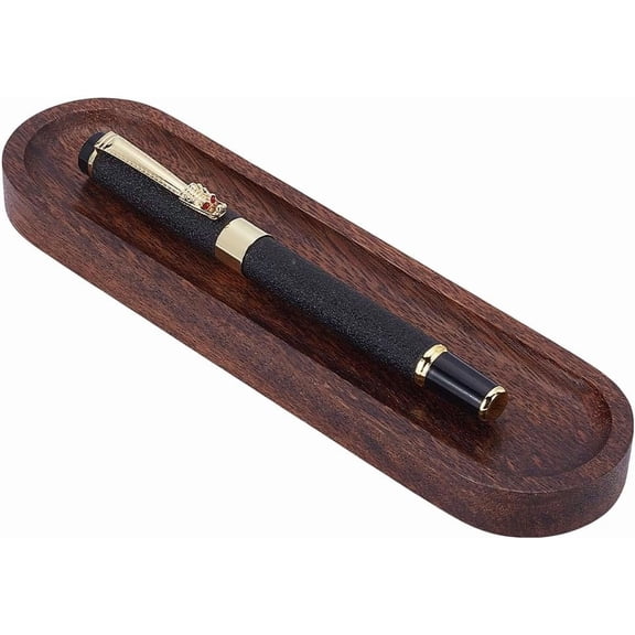 Walnut Wood Desk Pen Tray Office Desk Organizer Minimalist Pencil Holder DIY