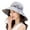 Light Gray, variant on Sun Hat Fashion Print Wide Brim Temperament Foldable Anti Sun Cap for Beach