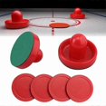 thumbnail image 1 of Air Hockey Set Home Table Game Replacement Accessories 2-Pucks 4-Slider Pusher, 1 of 5