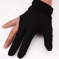 thumbnail image 3 of Spandex Snooker Billiard Cue Glove Pool Left Hand Open Three Finger Accessory 4 Colors(black), 3 of 8