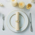 thumbnail image 5 of Servilleteros, servilleteros redondos de Metal dorado, hebillas para decoración de mesa, boda, cena, fiesta, juego de 4, 5 of 5