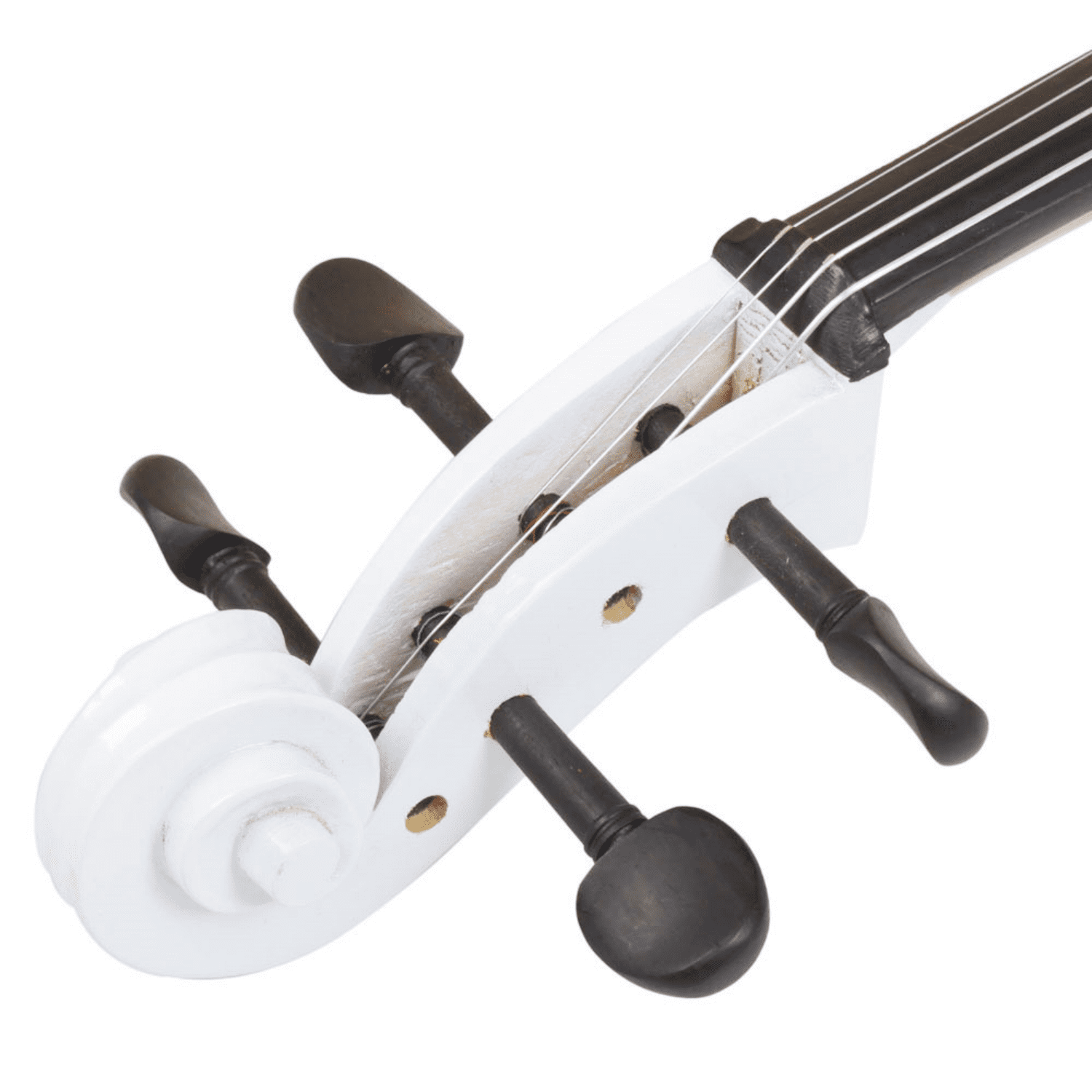 Hassch 4/4 Cello, Acoustic Cello Set with Bag, Bow, Rosin, Bridge for Beginners, White