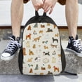 thumbnail image 6 of Rocae Dogs Funny Pets print Computer bag with separate compartment, suitable for 15 inch laptop backpack, gift for men and women, 6 of 8
