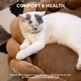 thumbnail image 6 of CheerPals Twisted Pet Bed, Weave Cat Bed Sofa with Cushion for Indoor Cats Puppy(Caramel), 6 of 9
