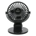 thumbnail image 1 of Ventilador de refrigeración recargable por USB con clip, silencioso, portátil, miniventilador con diseño de orejas de gato, ideal para el hogar, la oficina y la escuela (negro), 1 of 7