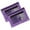 Purple, variant on Yonrjhukm 3 Hole Pencil Case Zipper Transparent PVC Document Storage Bag, Large Capacity Detachable Folder with Metal Zipper for Pens, Pencils, and More