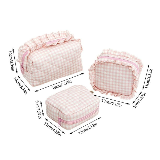 Set de neceser de viaje, bolsa cosmética acolchada con organizador