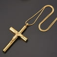 thumbnail image 5 of Jesus Cross Cremation Keepsake Urn Pendant Necklace for Ashes Funeral Casket Jewelry, 5 of 6
