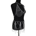 thumbnail image 1 of Maillot de Bain Robe Jupe pour Fille avec Soutien-Gorge à Franges à Chaîne, 1 of 10