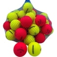 thumbnail image 1 of Golf Ball Planet - Callaway Superfast Balles de Golf Recyclées (3A/bon, Lot de 50, Rouge Mat/jaune), 1 of 5