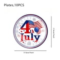 thumbnail image 6 of 4th of July Party Supplies Set 250th Anniversary Patriotic Party Supplies Plates, Napkins, Table Runner, and Cups with USA Flags Memorial Day Party Decor B, 6 of 9