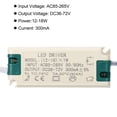 thumbnail image 4 of Uxcell 12 to 18W 300mA LED Driver AC 85 to 265V Output 36 to 63V DC Male Connector Transformer 2pcs, 4 of 5