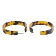 thumbnail image 3 of Acrylic C-shaped Hoop Earring Korean Retro Leopard Print Round Hoop Earrings Jewelry Accs for Women Men Daily Wear, 3 of 8