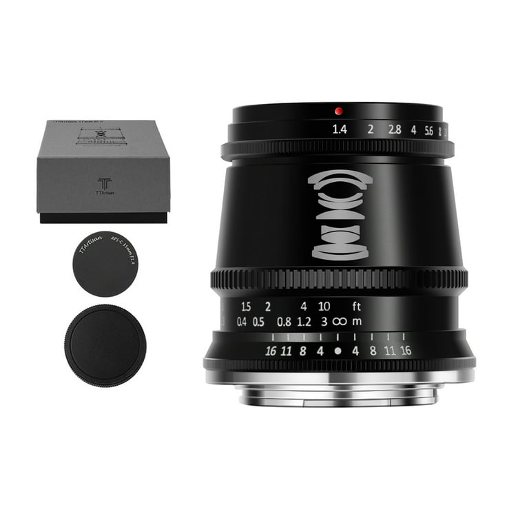 TTArtisan 17mm F1.4 APS-C Cameras Lens Manual Focus MF Compatible with Fuji X Mount Camera X-A1,X-A10, X-A2, X-A3, X-A5, X-A7, X-M1, X-M2, X-H1, X-T1