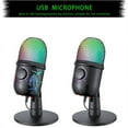 thumbnail image 2 of MesaSe Gaming Microphone  USB Mic with RGB Led Light  Mute  Noise Reduction  Volume Gain, 2 of 11
