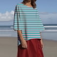 thumbnail image 2 of Women's Casual Long Sleeve Round Neck Solid Color Top Shirts Blouses Loose Fit Soft Basic Tee for Daily Wear Business Office Work Travel Fashion Essential Gift for Women | CSEONE,Sky Blue XL, 2 of 9