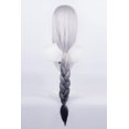 thumbnail image 4 of Peluca gris resistente al calor de cola de caballo para cosplay Anime Shenhe Pelucas Pelucas de disfraces de Halloween Gris -, 4 of 5