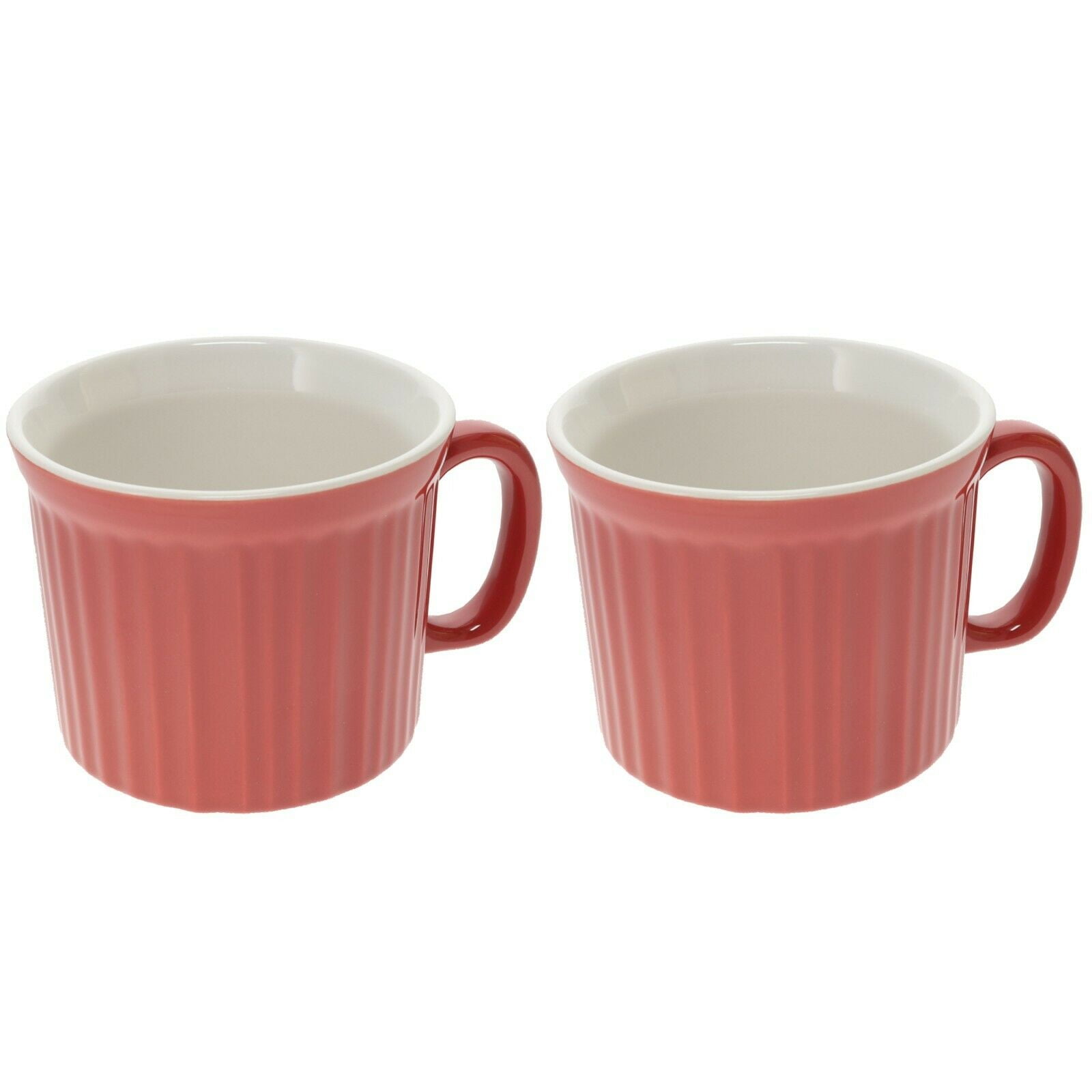 Vintage Corning Terracotta Milk Glass Coffee Mugs