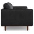 thumbnail image 6 of Simpli Home Morrison 72 inch Wide Mid-Century Modern Sofa in Graphite Grey Genuine Leather, 6 of 13