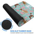 thumbnail image 6 of Long Mouse Pads for Desk,Cute Boxer Dog and Flowers Florals Desk Mats on Top Of Desks, Desk Mouse Pad Extra Large with 3mm Non-Slip Base and Stitched Edge for Gaming,Office,Work,Home 31.5"x11.8", 6 of 6