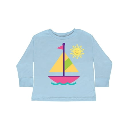 

Inktastic Sailing Nautical Sailboat Girls Gift Toddler Toddler Girl Long Sleeve T-Shirt