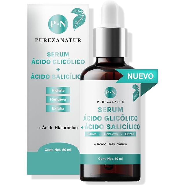 Serum facial Acido Glicólico + Salicílico Pureza Natur 50ml