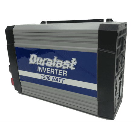 Duralast 1500W Power Inverter DC 12V to 110V Car AC w/Battery Cables & 2.1A USB