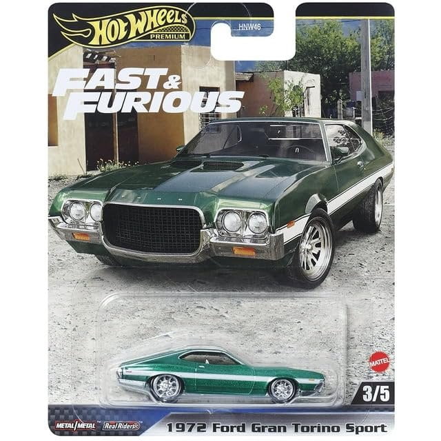 Hot Wheels 2024 Fast & Furious Premium Diecast Car Complete Set of 5 Vehicles from HNW46-956F Release Mix 2 Bundle