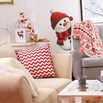 Christmas Wall Decals Stickers Removable Wall Decals Winter Xmas Stickers Merry Christmas Wall Decor Xmas Bathroom Fireplace Decor Santa Claus Snowman Door Decal Indoor 40x58 Inch