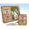 thumbnail image 2 of Expressly Yours! "Live, Love, Purr" Pet Lover Picture Frame Keepsake for Tabletop, Holds 3.5 x 2.5" Photo, 2 of 8