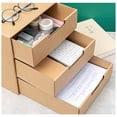 thumbnail image 3 of GOOHOCHY Cajón organizador de archivos, cajón para documentos, caja de papel de escritorio, archivos de oficina, soporte para libros, archivador, 3 of 8