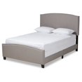 thumbnail image 1 of Baxton Studio Morgan King Size Grey Upholstered Panel Bed, 1 of 10