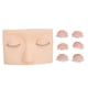 thumbnail image 2 of Cabeza De Maniquí De Pestañas Para Práctica De Párpados De Repuesto, Cabeza De Entrenamiento De Maquillaje Realista De Media Cara Con 3 Pares De Párpados De Una Sola Capa Para, 2 of 7