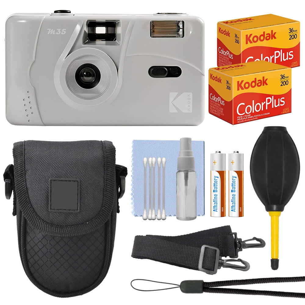 Kodak M35 35mm Film Camera with Flash Marble Grey + 2 Film Rolls