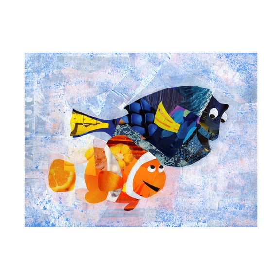 Trademark Fine Art 'Clownfish' Canvas Art by Artpoptart