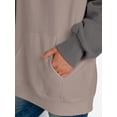 thumbnail image 5 of Trendy Queen Oversized Hoodies for Women Pullover Fleece Fall Sweatshirts Fashion Y2K Outfits Clothes 2025 White CoffeeGrey M .., 5 of 6